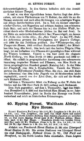 40. Epping Forest. Waltham Abbey. Rye House