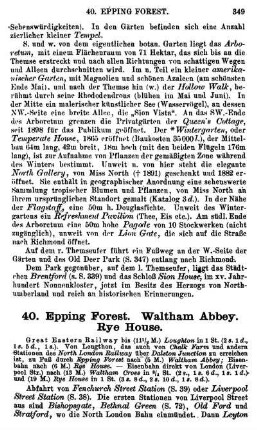 40. Epping Forest. Waltham Abbey. Rye House