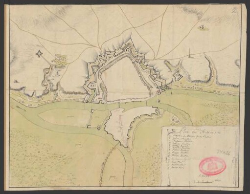 Plan von Stettin