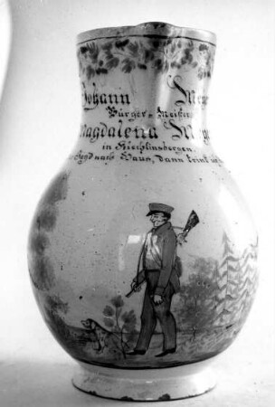 Birnkrug: Jäger, Trinkspruch