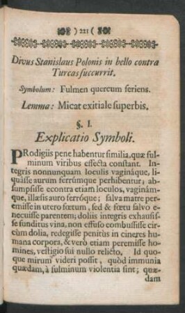 Divus Stanislaus Polonis in bello contra Turcas succurrit