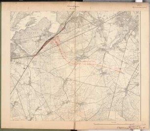 Verschiebebahnhof zwischen Neubabelsberg und Zehlendorf bei Berlin Schinkelwettbewerb 1906: Lageplan 1:25000