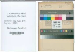 Entnazifizierung Friedrich Gudenoge , geb. 23.06.1910 (Krim.Assistent)