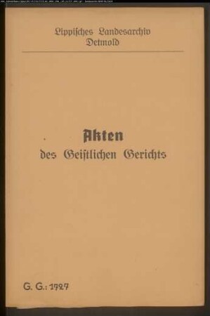 Kaufmann und Gastgeber Nevelin Schild in Detmold gegen Küster Theophil Krudup zu Bösingfeld, Vater des verstorbenen Kontrolleurs Krudup in Detmold, wegen einer Schuldenregelung