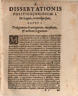 Christophori Besoldi, JC. Et Antecessoris Tubingensis, Spicilegia Politico-Juridica, De Legatis, (2) De Sessionis praecedentiâ, ac item (3) De Pacis Jure: (4) deq[ue] Arcanis Rerumpublicarum