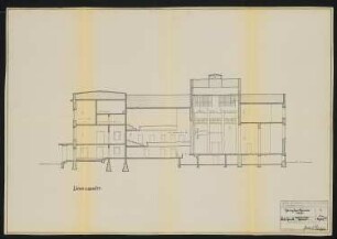 Stadttheater, Tilsit: Längsschnitt 1:100