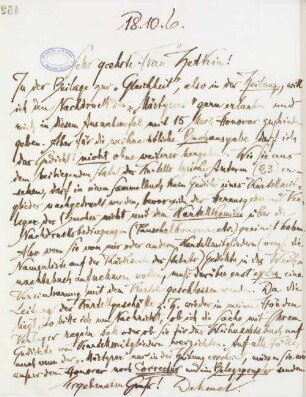 Brief an Clara Zetkin, Redakteurin der Gleichheit