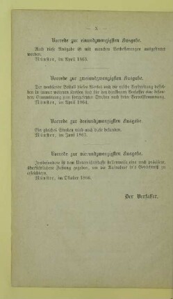 Vorrede zur einundzwanzigsten Ausgabe