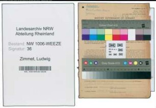Entnazifizierung Ludwig Zimmet , geb. 10.05.1909 (Zollinspektor)
