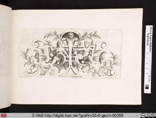 Rollwerk mit Früchten und Putti.