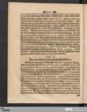 Cap. II. Von der Seelen-Gefahr im Pabstthum.
