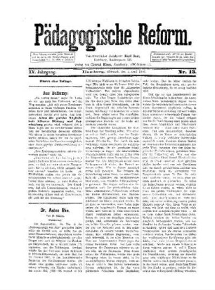 Dr. Anton Ree : (Fortsetzung) ; (Fortsetzung folgt)