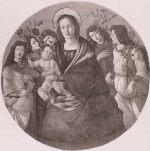 Maria mit dem Kind und Engeln