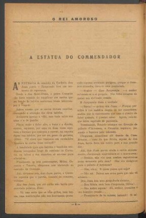 A estátua do Commendador