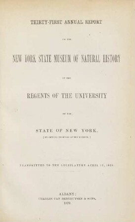 Annual report. 31. 1877 (1879)