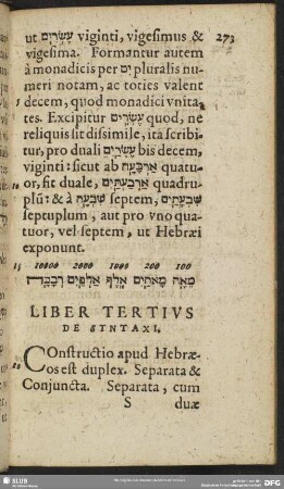 Liber Tertius. De Syntaxi