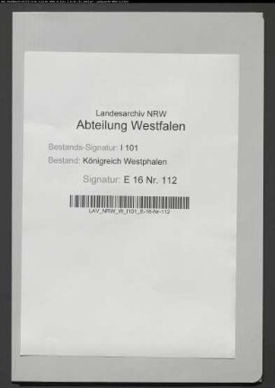 Verpachtung der domkapitularischen Koppeljagd an von Hartmann zu Nordborchen