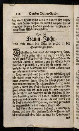 118-166, Von der Baum-Zucht