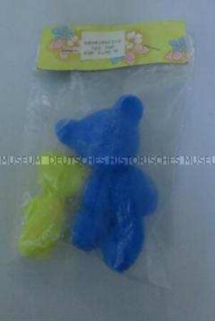 Kunststoff-Teddies (zwei) in Verpackung