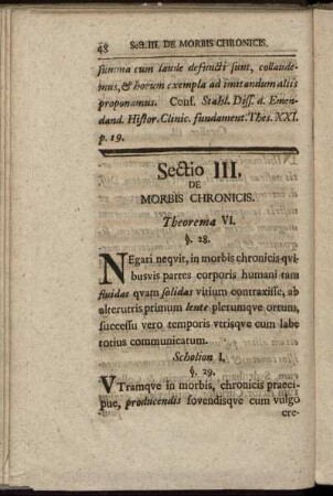 Sectio III. De Morbis Chronicis.