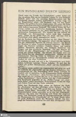 Ein Rundgang durch Leipzig