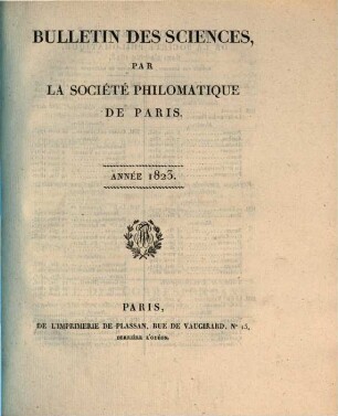 Bulletin. 1823