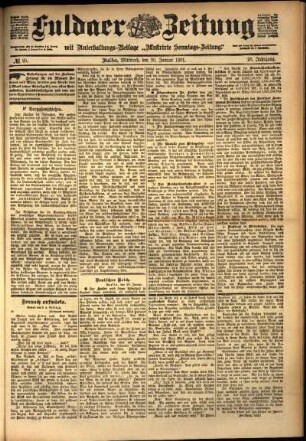 Ausgabe vom Mittwoch, den 30. Januar 1901.