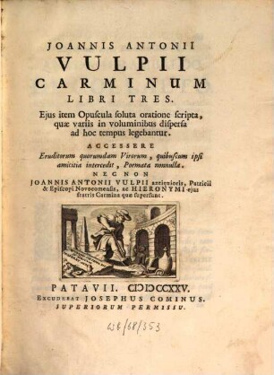 Carminum libri tres