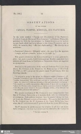 Observations on the genera Capulus, Pileopsis, Acroculia, and Platyceras