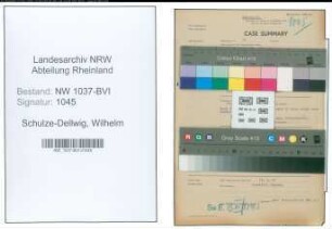 Entnazifizierung Wilhelm Schulze-Dellwig , geb. 04.10.1891 (Landwirt)