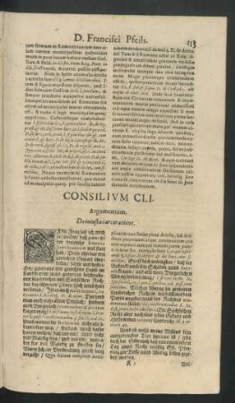 Consilium CLI. - Consilium CLX.