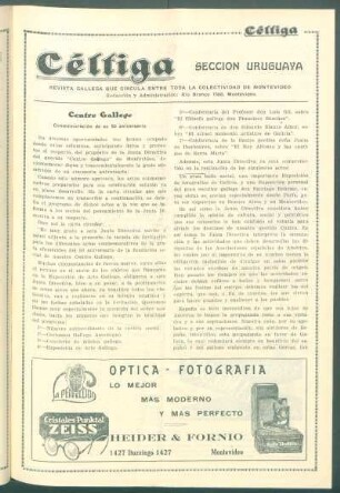 Centro Gallego : Conmemoración de su 50 aniversario