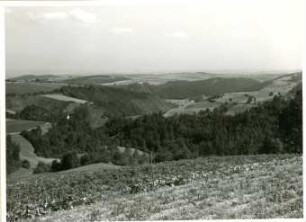 Blick von Maxen auf das Müglitztal nach Osten
