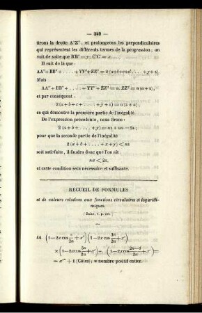 Recueil des formules.