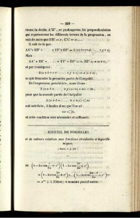 Recueil des formules.