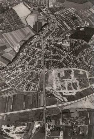 Luftbildaufnahmen von Karlsruhe. Rüppurr/Dammerstock - Gartenstadt