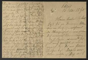 Sechs Briefe von Sophie Funck-Brentano, Frankreich, an ihr Patenkind Sissi (= Sophie) Brentano