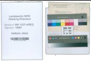 Entnazifizierung Heinz Heilborn , geb. 05.01.1889 ()