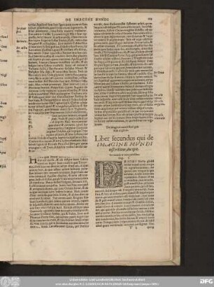 Liber secundus qui de Imagine Mundi inscribîtur, incipit.