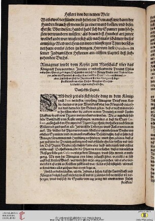 Das sechste Capitel