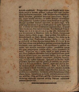 Praemissa Commentarioli Ad Gen. XLVII, 24. Particula ..., 1. Examen Autumnale ...
