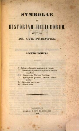 Symbolae ad historiam heliceorum, 3
