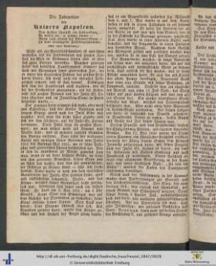 Die Todtenfeier des Kaisers Napoleon.
