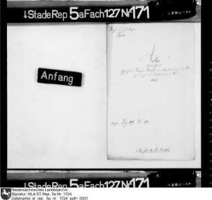 Bewerbung des Beiboten Daniel Krull auf den vakanten Regierungs- und Kanzleibotendienst vom 18. Mai 1687