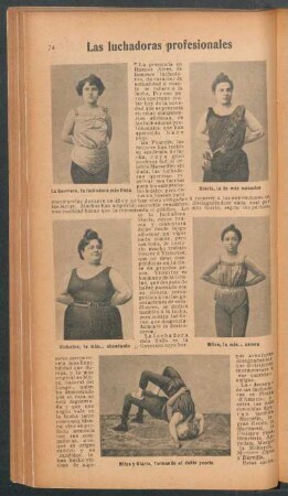 Las luchadores profesionales