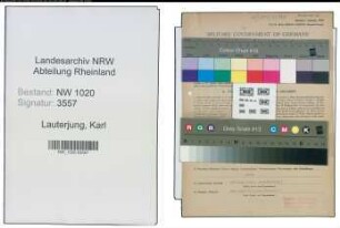 Entnazifizierung Karl Lauterjung , geb. 26.04.1901 (Betriebsleiter)