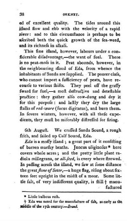 Island of Eda; a heathy island,