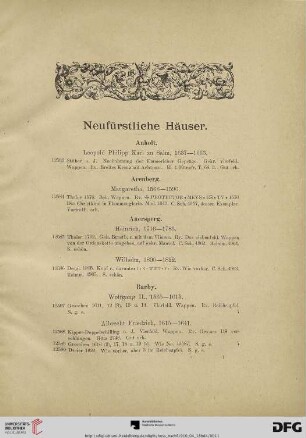 Neufürstliche Häuser (Nr. 12583-13964)