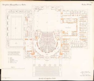 Schauspielhaus, Berlin Umbau: Grundriss Parkett 1:100