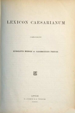 Lexicon Caesarianum